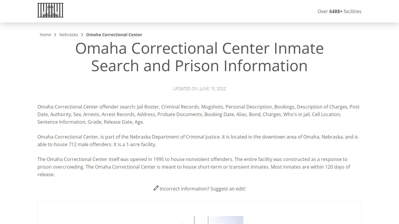 Omaha Correctional Center Inmate Search, Visitation, Phone ...